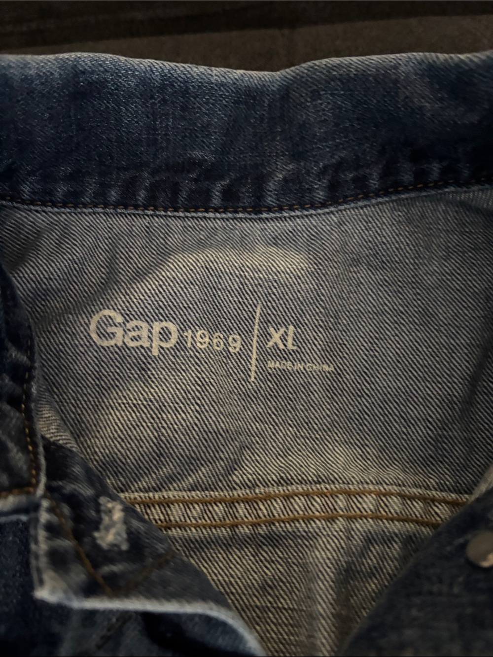 GAP Blue Women’s Denim Jacket with Stand Collar - Picture 2 of 4